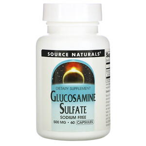 Отзывы о Сорс Начэралс, Glucosamine Sulfate, 500 mg, 60 Capsules