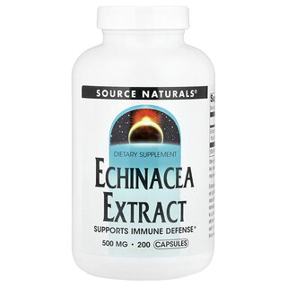 Source Naturals, Ekstrakt ehinaceje, 500 mg, 200 kapsula