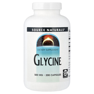 Source Naturals, Glicina, 200 cápsulas (500 mg por cápsula)