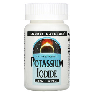 Source Naturals, Iodură de potasiu, 32,5 mg, 120 comprimate