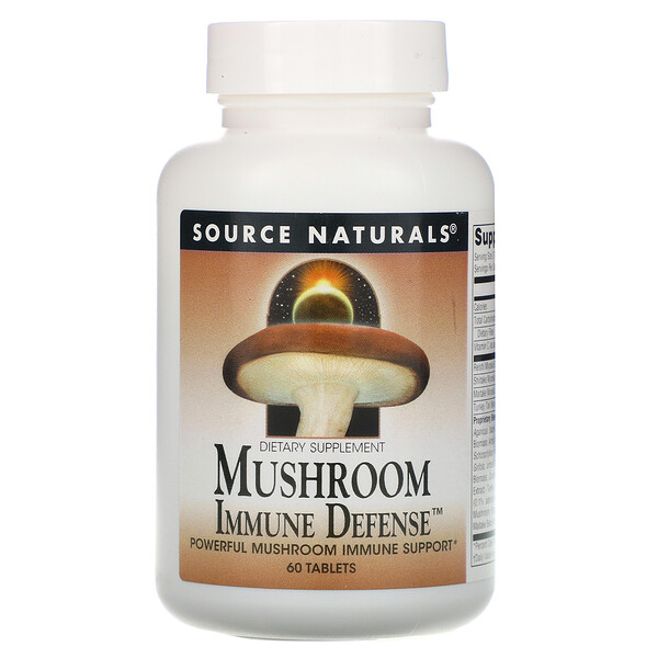Mushroom Immune Defense, комплекс из 16 грибов, 60 таблеток