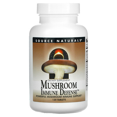 

Source Naturals, Mushroom Immune Defense, 120 Tablets