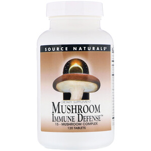 Отзывы о Сорс Начэралс, Mushroom Immune Defense, 15-Mushroom Complex, 120 Tablets