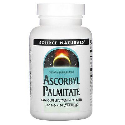 Source Naturals Аскорбилпальмитат, 500 мг, 90 капсул