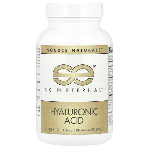 Source Naturals、スキン エターナル®、ヒアルロン酸、タブレット120粒
