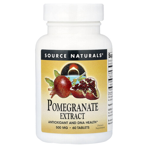 Source Naturals, Pomegranate Extract, 500 mg, 60 Tablets (250 mg per Tablet)