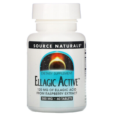 Source Naturals Активные Эллаготанины, 300 мг, 60 таблеток