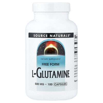Source Naturals, L-Glutamine, 500 mg, 100 Capsules