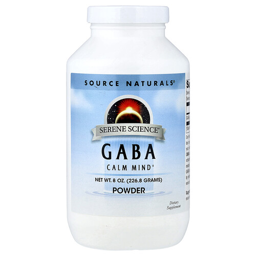 Source Naturals、Serene Science®、GABAパウダー、226.8g（8oz）