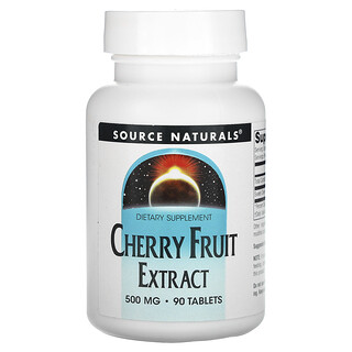 Source Naturals, Extrato de Cereja, 500 mg, 90 Comprimidos