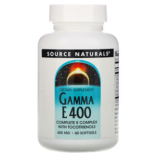 Source Naturals, Gamma E 400 Komplex mit Tocotrienolen, 400 mg, 60 Kapseln