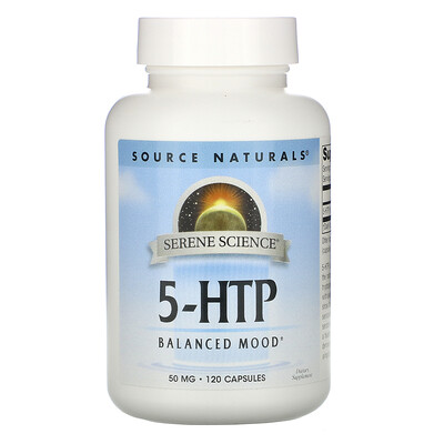 Source Naturals 5-HTP, 50 мг, 120 капсул