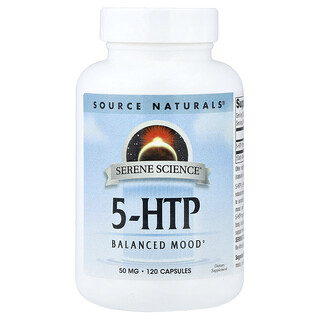 Source Naturals, 5-HTP, 50 mg, 120 Capsules