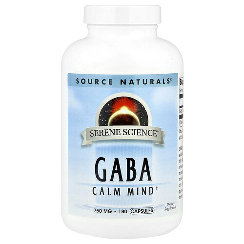 Source Naturals Serene Science® GABA 750mg カプセル180粒