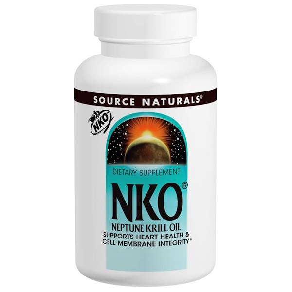 Source Naturals, NKO, масло криля, 500 мг, 60 капсул
