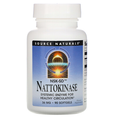 Source Naturals NSK-SD, Nattokinase, 36 mg, 90 Softgels