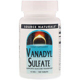 Source Naturals, Ванадила сульфат, 10 мг, 100 таблеток отзывы