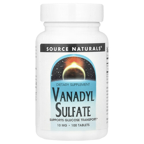 Source Naturals Vanadyl Sulfate, 10 mg, 100 Tablets