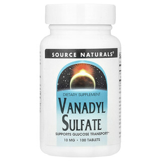 سورس ناتورالز‏, Vanadyl Sulfate ، 10 ملجم ، 100 قرص