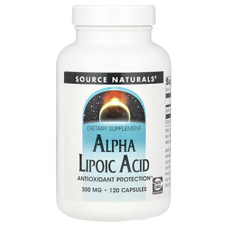 Source Naturals, Alpha Lipoic Acid , 300 mg, 120 Kapsul