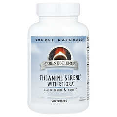 Serene Science®, Theanine Serene®, із сумішшю Relora®, теанін, 60 таблеток