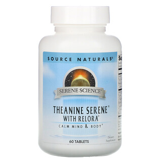 Source Naturals, Serene Science，Theanine Serene with Relora，60 片
