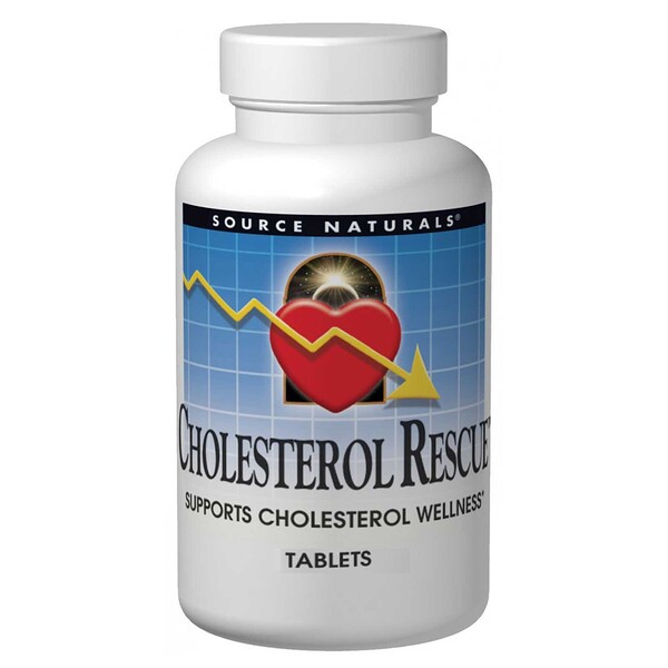 Source Naturals, Cholesterol Rescue, 60 tabletes