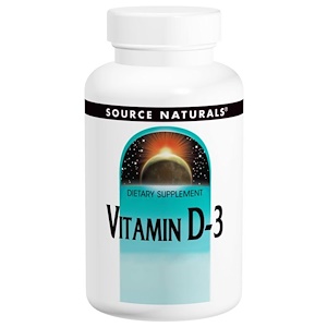 Source Naturals, Витамин D-3, 400 МЕ, 200 таблеток