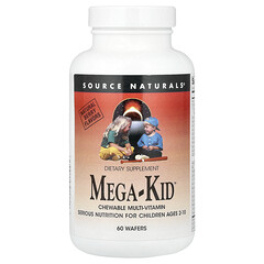 Multi для дітей Source Naturals Mega-Kid 60 Wafer Berry (021078017943)