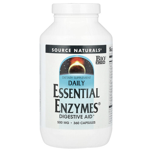 Source Naturals Daily Essential Enzymes® 500mg カプセル360粒