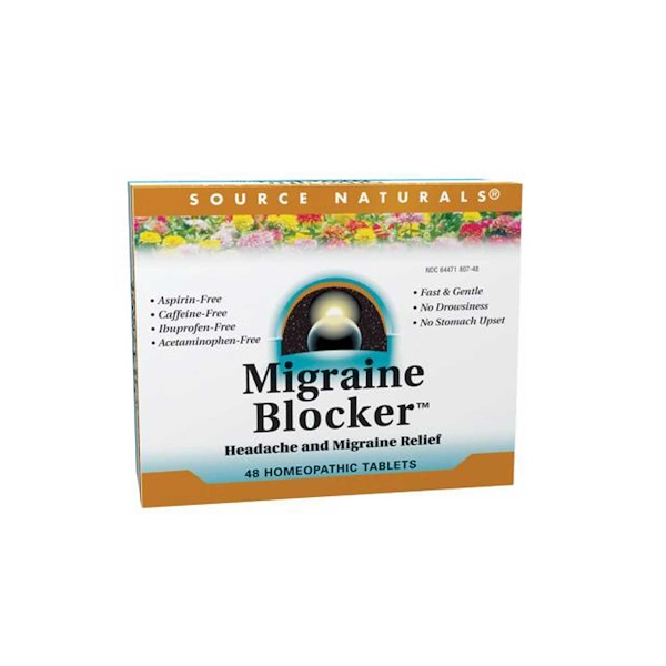 Source Naturals, Migraine Blocker, Headache and Migraine Relief, 48 Tablets iHerb