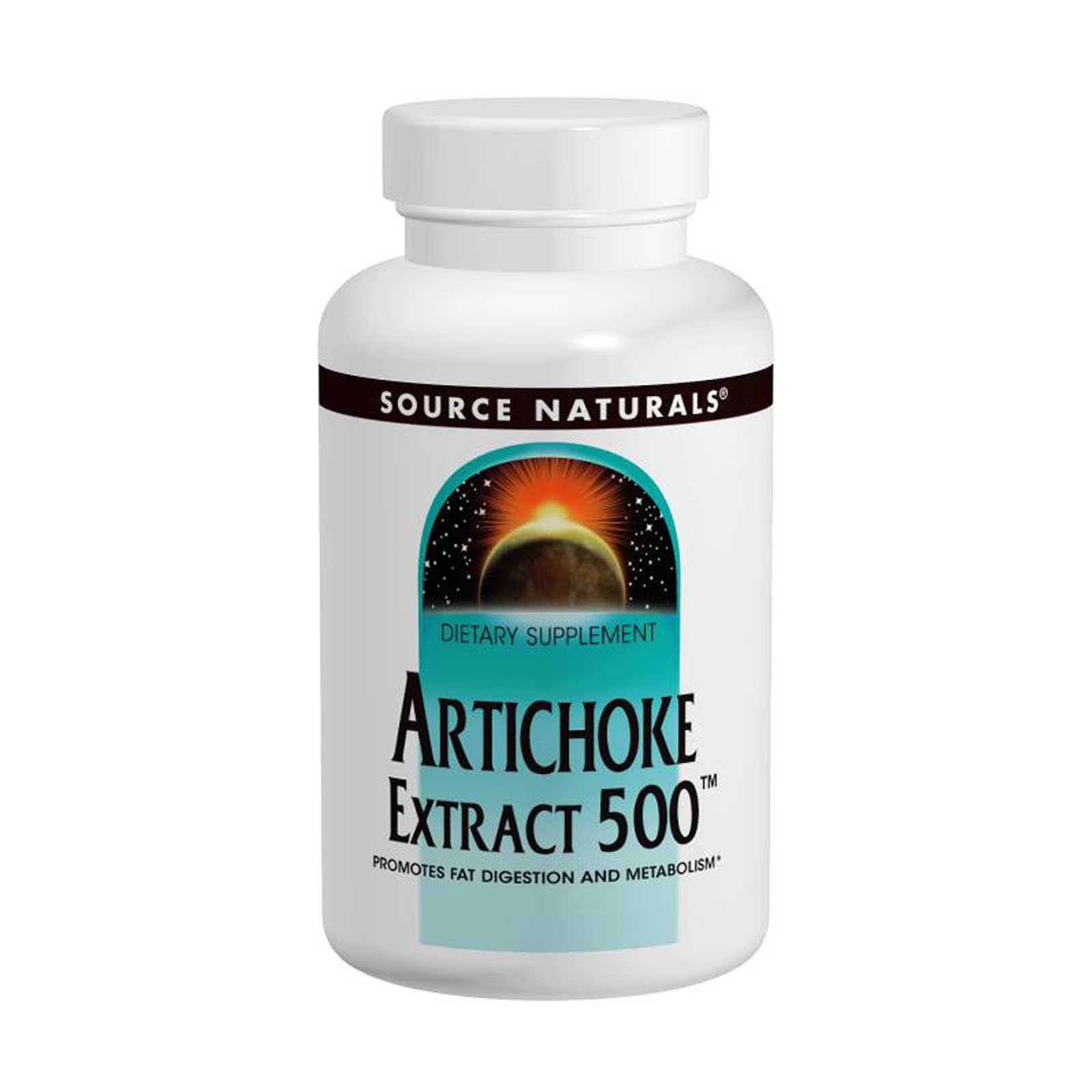 Source Naturals Artichoke Extract 500 180 Tablets DairyFree, EggFree