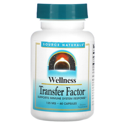 

Source Naturals Wellness, Transfer Factor, 125 мг, 60 капсул