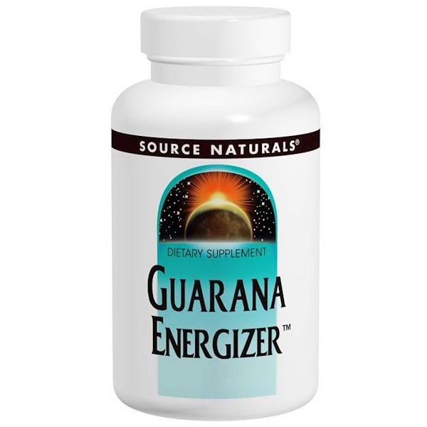 Source Naturals, Энергетик с гуараной, 60 таблеток