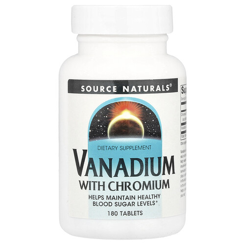 Source Naturals バナジウム ウィズ クロミウム タブレット180粒