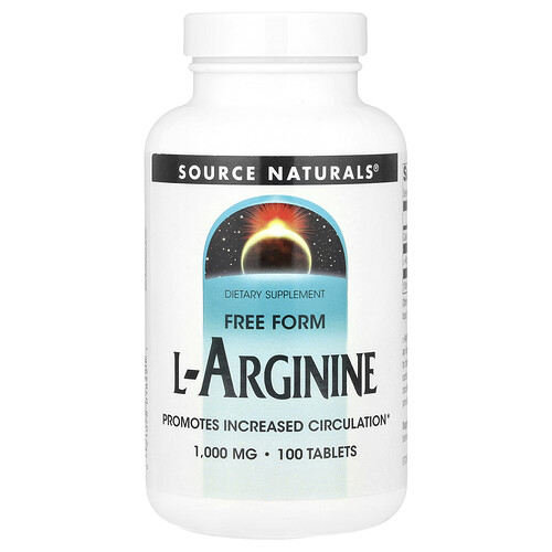 Source Naturals L-アルギニン フリーフォーム 1,000mg タブレット100粒