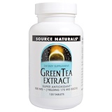 Source Naturals, Экстракт зелёного чая, 500 мг, 120 таблеток отзывы