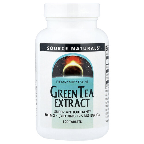 Source Naturals, Green Tea Extract, 500 mg, 120 Tablets
