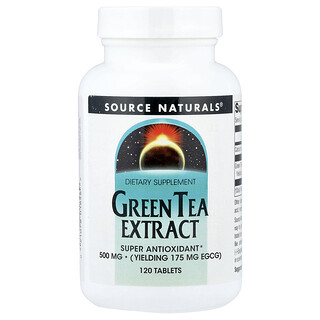 Source Naturals, Green Tea Extract, 500 mg, 120 Tablets