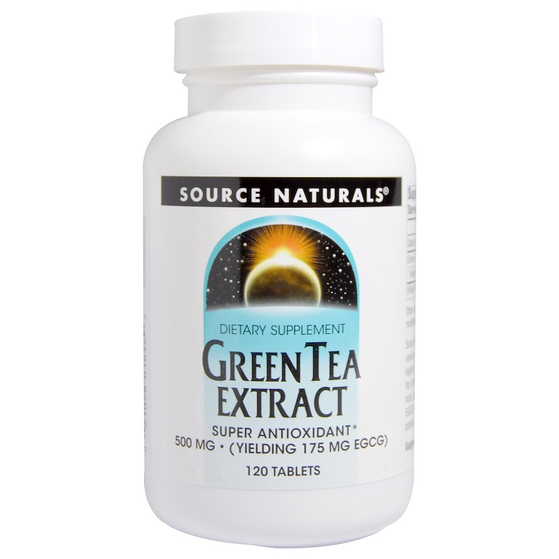 Source Naturals, Green Tea Extract, 500 mg, 120 Tablets iHerb