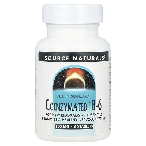 Source Naturals Coenzymated™ B-6, 100 mg, 60 Tablets
