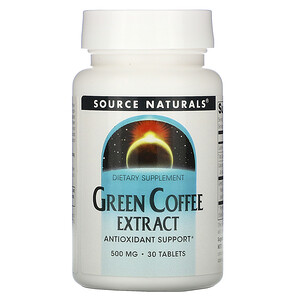 Отзывы о Сорс Начэралс, Green Coffee Extract, 500 mg, 30 Tablets