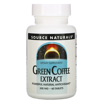 Source Naturals Экстракт зеленого кофе, 500 мг, 60 таблеток