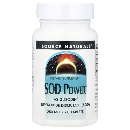 Source Naturals, SOD Power™, 250 mg, 60 Tablets