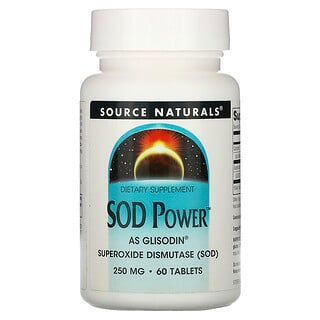 Source Naturals, SOD Power, 250 мг, 60 таблеток