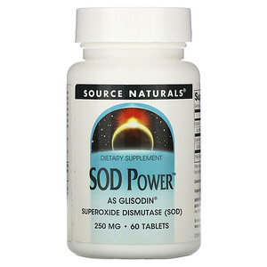 Отзывы о Сорс Начэралс, SOD Power, 250 mg, 60 Tablets