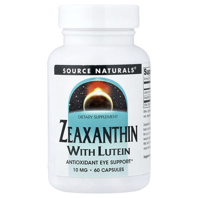 Source Naturals Zeaxanthin With Lutein 60 Capsules