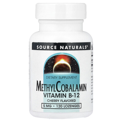 Source Naturals Methylcobalamin Vitamin B-12 - Cherry | 5 mg | 120 Loz
