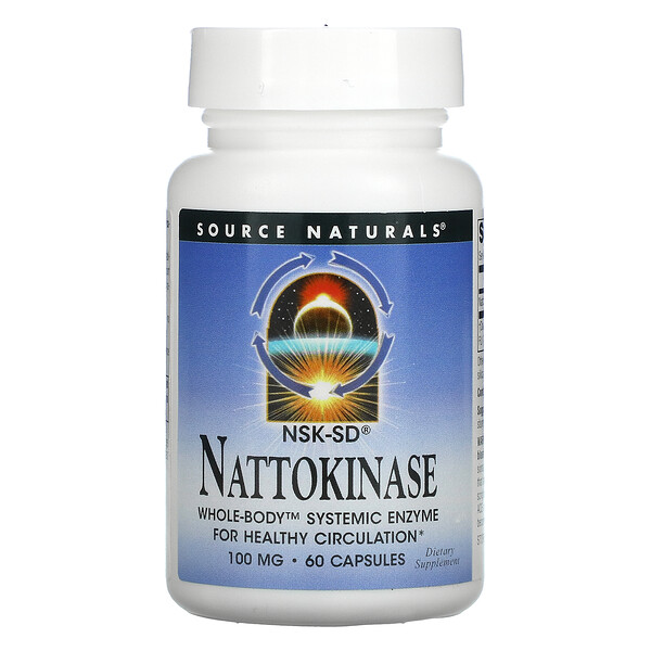 Source Naturals‏, Nattokinase, 100 mg, 60 Capsules