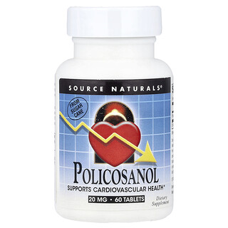 سورس ناتورالز‏, Policosanol، 20 ملغ، 60 قرصاً